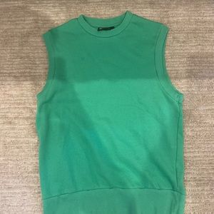 SOLD—- no sleeve sweater